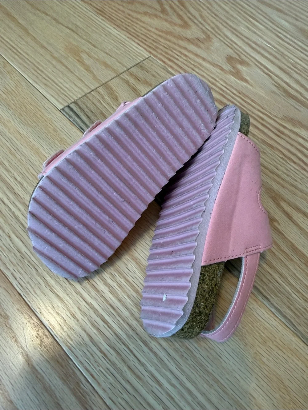 Cotton On Kids Light Pink Double-Buckle Sandals